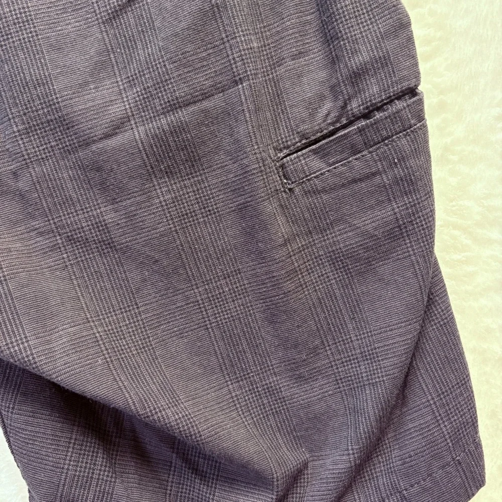 Volcom Shorts Men Sz‎ 29 Gray Plaid Frickin Modern Chino Casual 9.5